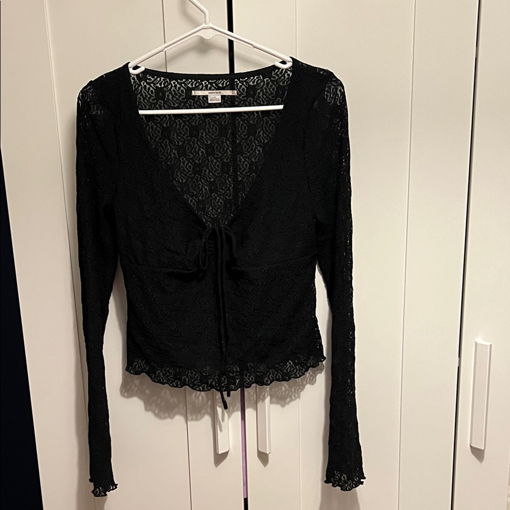 Kimchi Blue /Urban Outfitters Black Lace Blouse